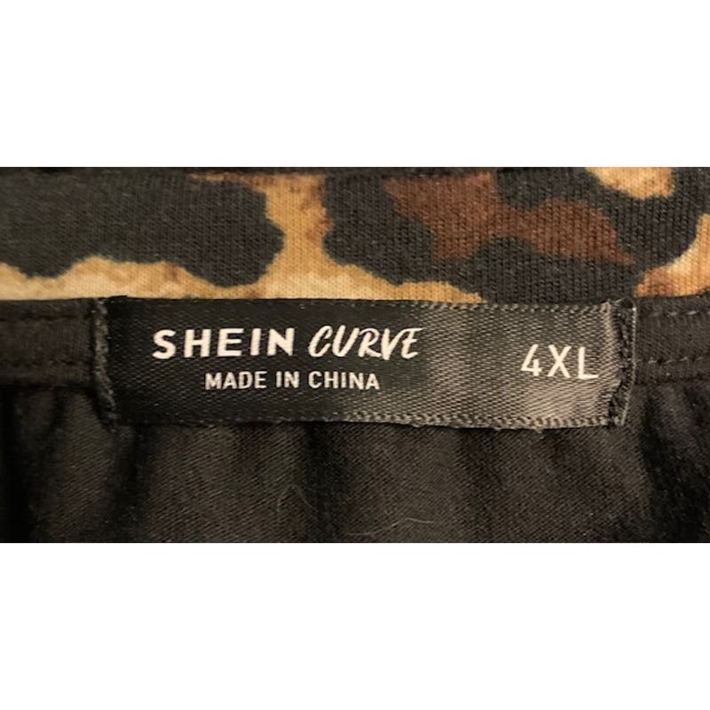 "Shein Curve" Women's Black/Leopard Dress  -  Size 4XL - Picture 4 of 5